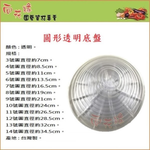 Round Transparent Saucer No. 4&ndash;Inner Diameter approx. 8.5 cm, , large