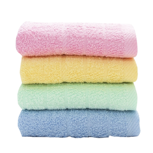 素面格子童巾-27x56cm-4條入x4包