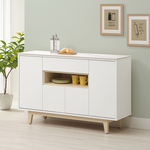 【唯熙傢俱】羅伊原木雙色4尺岩板餐櫃, , large