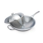 Miyaco 米雅可 典雅316不銹鋼七層複合金炒鍋IH 33cm-Leidea樂德兒, , large