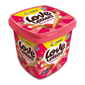 LOVE LETTERS WAFER STRAWBERRY ROLL 360G