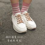 [Kaimei Cotton Industry] 8 pairs of sets, random and excellent, MIT made in Taiwan, exquisitely designed pure cotton straight women's socks, two-color cat style, , large