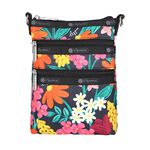 LeSportsac 3 ZIP CROSSBODY 三層拉鍊斜背包 - 繽紛花園, , large