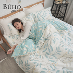 BUHO 天然嚴選純棉雙人加大四件式床包被套組-(多款任選), , large