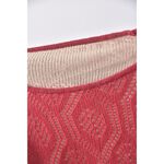 (M) 棉質假兩件粉色毛衣二手衣, , large