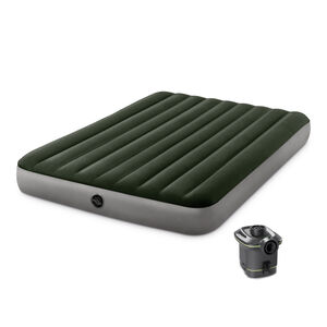 QUEEN DURA-BEAM AIRBED WITH BATTERY PUMP