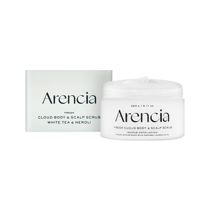 【Arencia】清新雲朵頭皮身體磨砂膏 260g #白茶&橙花 White&Neroli(白)