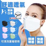 【K's凱恩絲】韓版超包覆防曬抗UV『專利蠶絲口罩』-成人專用款 (可調節耳繩設計), , large