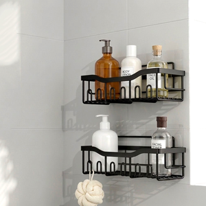 【上手家居】浴室置物架-2件組(沐浴乳架/浴室收納架/浴室收納/免打孔置物架)