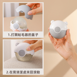 【上手家居】可水洗黏毛滾輪 灰白(黏毛器/滾輪黏毛器/可水洗滾毛器/黏貓毛/滾毛器), , large