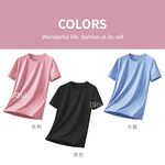 【現貨】DR冰絲短袖上衣-女款 冰涼女上衣 防曬女上衣 短袖女上衣 機能 速乾 輕薄 短袖T恤, , large