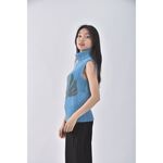 (S) united colors of benetton針織背心藍色上衣二手衣, , large