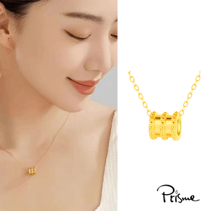 【Prisme Gold】黃金項鍊 圓環 圓管項鍊 (金重：約0.02錢±0.01)