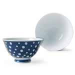 [豐名日本餐具] 4.0"輕量飯碗 藍底白水玉 有田燒 / C04RB0-362-EB, , large