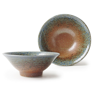 [豐名日本餐具] 5.8麵井 棕藍 / H5-58NW