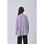 (L) peets質感條紋紫色長袖上衣二手衣, , large