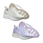 DIADORA迪亞多那 輕量輕步慢跑鞋 女運動鞋 女鞋 飛織 透氣 輕盈 彈性 吸衝 吸震 減壓 耐磨 抓地 卡其 紫, , large