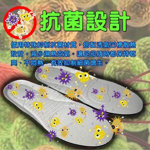 GS MALL 台灣製造 立體透氣抑菌成人鞋墊 立體鞋墊 3D鞋墊 透氣鞋墊 抑菌鞋墊 成人鞋墊 鞋墊 POLIYOU
