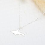 【Angel & Me】Cute Shark s925 sterling silver necklace Valentine Day Birthday gift, , large