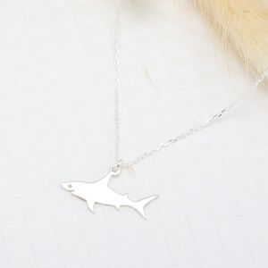 【Angel & Me】Cute Shark s925 sterling silver necklace Valentine Day Birthday gift