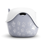 【倆寶貝精品館】Litter Genie 360°主子貓砂籃-灰色+上蓋(內已含專用砂鏟*1個), , large