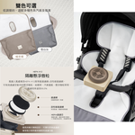 【芽比兔】嬰幼兒多功能安撫音樂通風推車坐墊(雪白灰), , large