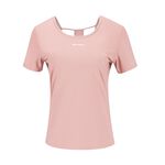 【AREX YOGA】 AS-7410瑜珈服 瑜珈短袖 女上衣 挖背上衣 冰絲衣 涼感衣 吸排衣 短袖上衣 女短袖, , large