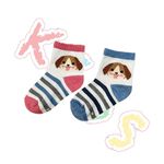 【BVD】小狗1/2童襪<紅,13-16cm>B579 短襪 襪子, , large