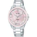 ALBA 雅柏 CUTiE 晶花 珍珠貝女錶 送禮首選-33mm AH7DV7X1/VJ22-X435P, , large
