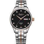 RHYTHM日本麗聲 S.V.Series 晶鑽日曆機械錶-39mm AS1612S10, , large