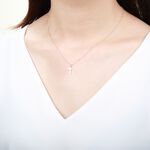 【Angel & Me】希望 十字架  s925純銀 厚鍍18k玫瑰金項鍊 禮物, , large