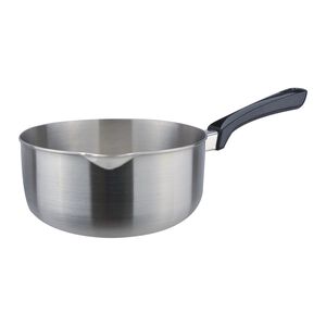 CLARE 可蕾爾 白金鋼316不鏽鋼雪平鍋料理鍋泡麵鍋單把鍋湯鍋 16cm無蓋-Leidea樂德兒