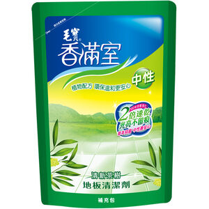 毛寶香滿室中性地板清潔劑補充包-清新茶樹1800g