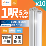 DanceLight 10-pack 1-foot LED bracket light T5 5W integrated shelf light continuous indirect lighting (white light), , large