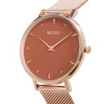 HOPE collection Minimalist dial elegant leather strap ladies watch-Orange / HO-12404, , large