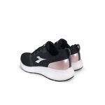 DIADORA迪亞多那 專業避震慢跑女鞋 女運動鞋 慢跑鞋 飛織 高彈 緩震 保護後跟 耐磨 止滑 黑玫瑰金 丈青桃紅, , large