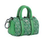Michael Kors 塗層帆布波士頓包造型吊飾/鑰匙圈/棕梠綠, , large