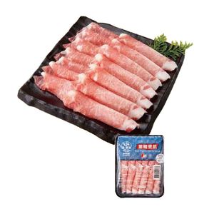 【台灣豬】家樂福冷凍黑豬里肌火鍋片(每盒約250克)
