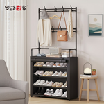 SHCJ 落地型一體組合衣帽鞋架 含布套【四款可選】玄關鞋架 組合鞋櫃 掛勾鞋架, , large