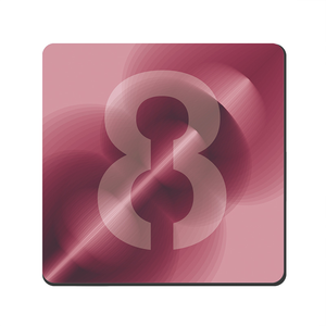 【Monster】 My Number Rhyme Soft Diatomaceous Earth Absorbent Coaster – Lucky Number Series (10x10cm) – 8