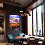 【御畫房】神山 國家一級畫師手繪油畫60×90cm(VF-23), , large