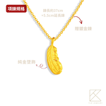 【TLH】母親節限定 黃金墜項鍊 愛情限時批 約重0.02錢&plusmn;0.01, , large