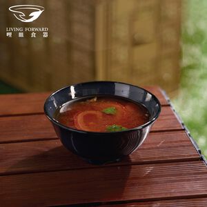 【哩皿食器】台灣製  CPET 潔晶湯碗｜恬淡白