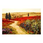 【御畫房】紅花地 國家一級畫師手繪油畫60×90cm(VF-06), , large