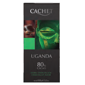 凱薩80％烏干達可可豆醇黑巧克力100g