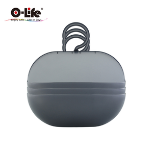 【O-Life】旋轉掛勾瀝水收納盒 3入組-灰色款
