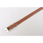 CELINE TRIOMPHE 金釦塗層帆布中腰皮帶85cm/寬2.5cm/棕褐色, , large