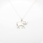 【Angel & Me】可愛 大象 Elephant s925 純銀 項鍊 生日 情人節 聖誕節 寵物紀念品 禮物, , large