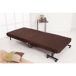 《Simple Life》High anti-slip support 14-section storage folding bed (easy assembly) Coffee KR, , large