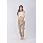 (2XL) 綁帶棕色長褲二手衣, , large